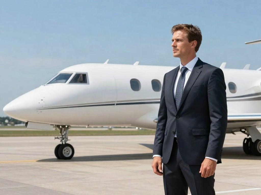 eigenen Privatjet verchartern
