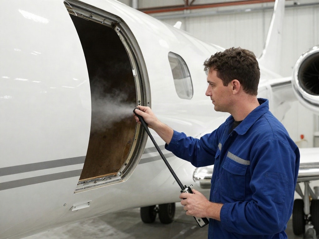 Druckkabine Wartung Businessjet