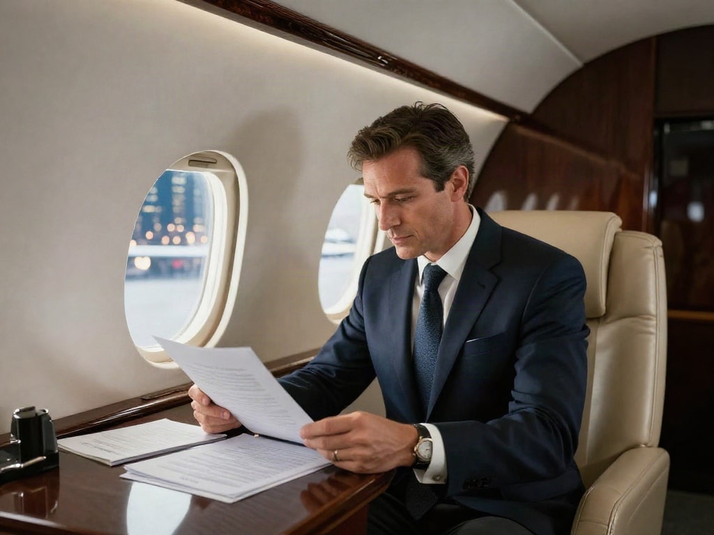 Privatjets vor Learjet