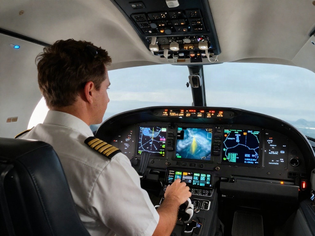 Privatjet schlechtes Wetter Flughöhe