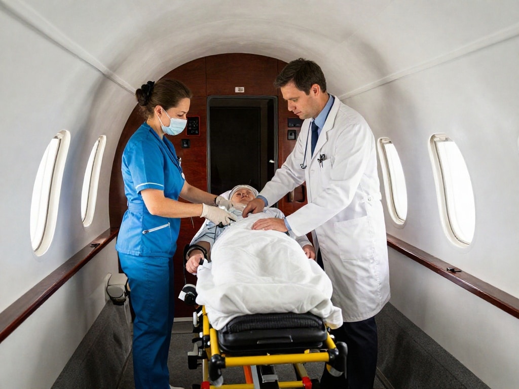 Learjet Ambulanzflugzeug