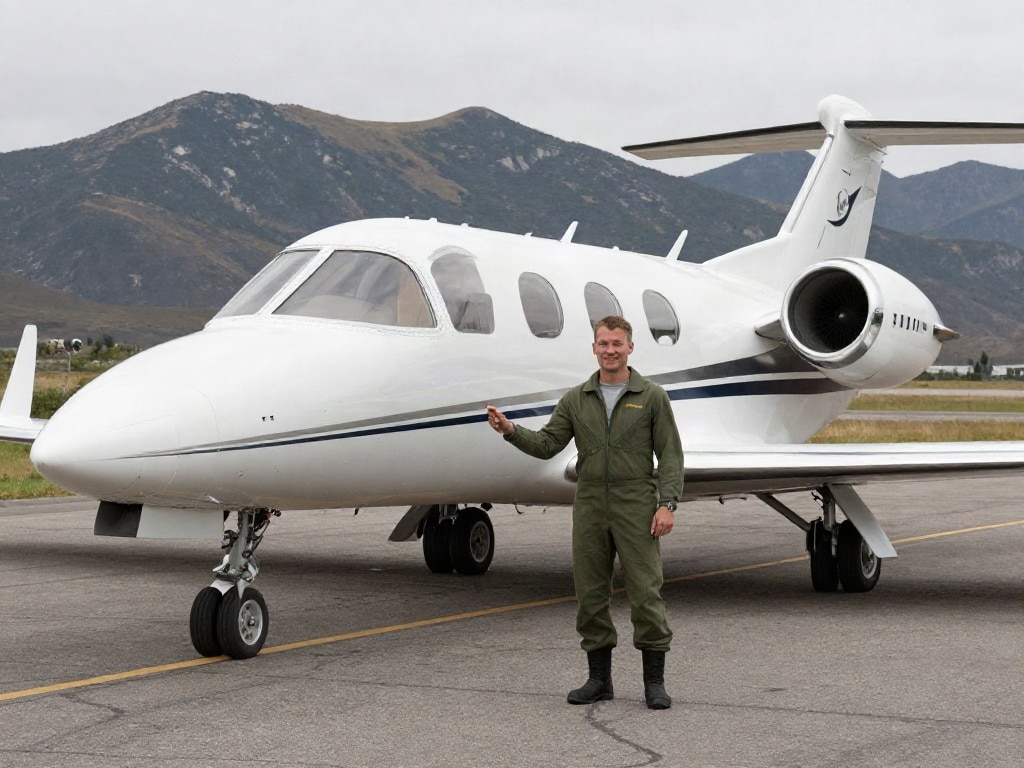 Learjet Testflugzeug