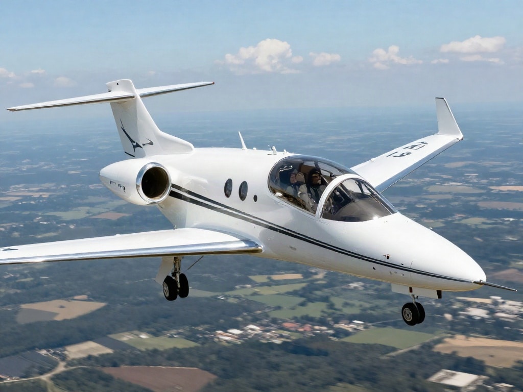 Learjet Trainingsflugzeug Zieldarstellung