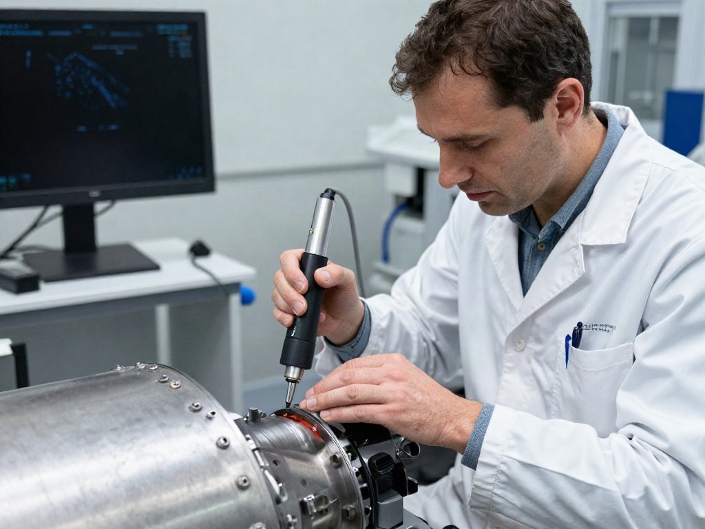 Non-Destructive Testing Flugzeug