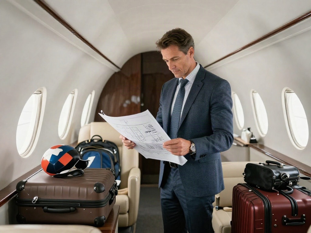 Privatjet Gepäckraum