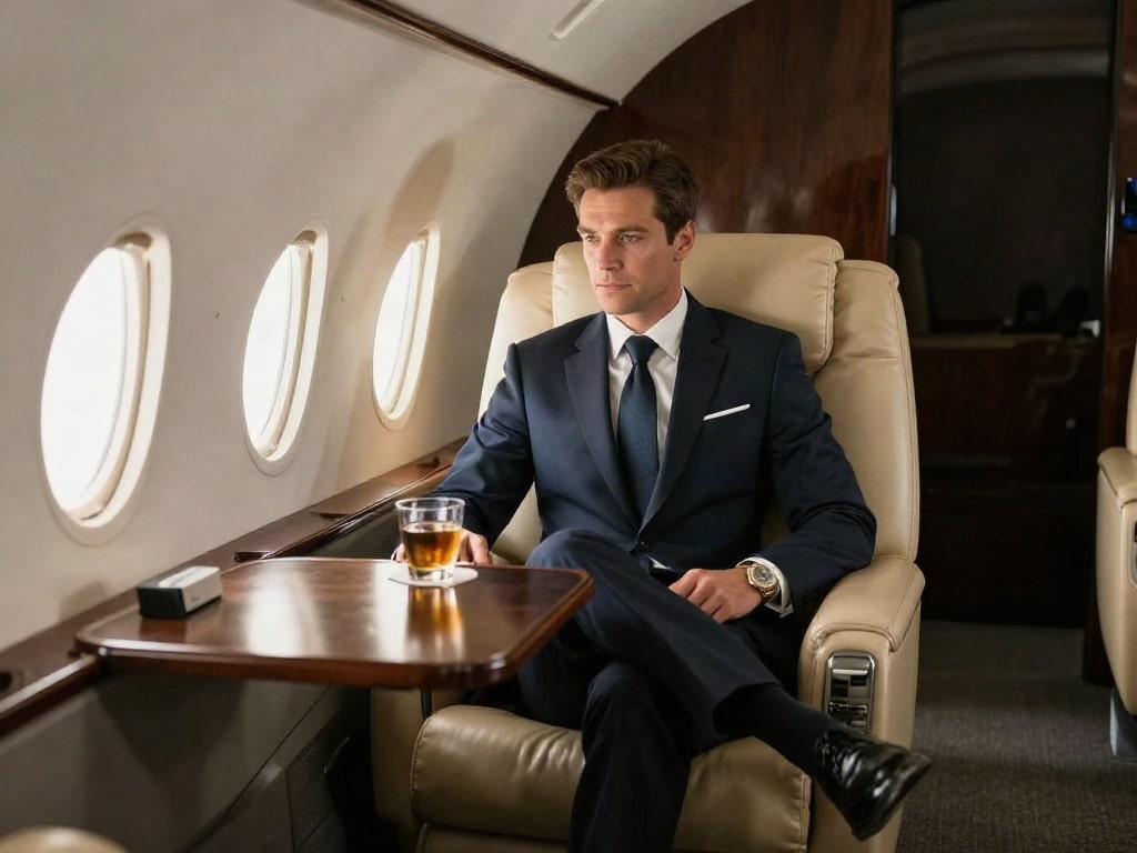 Privatjet Innenraum