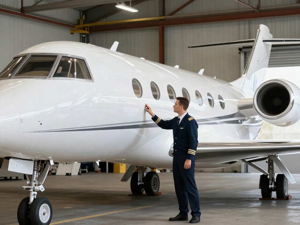 Privatjet lackieren