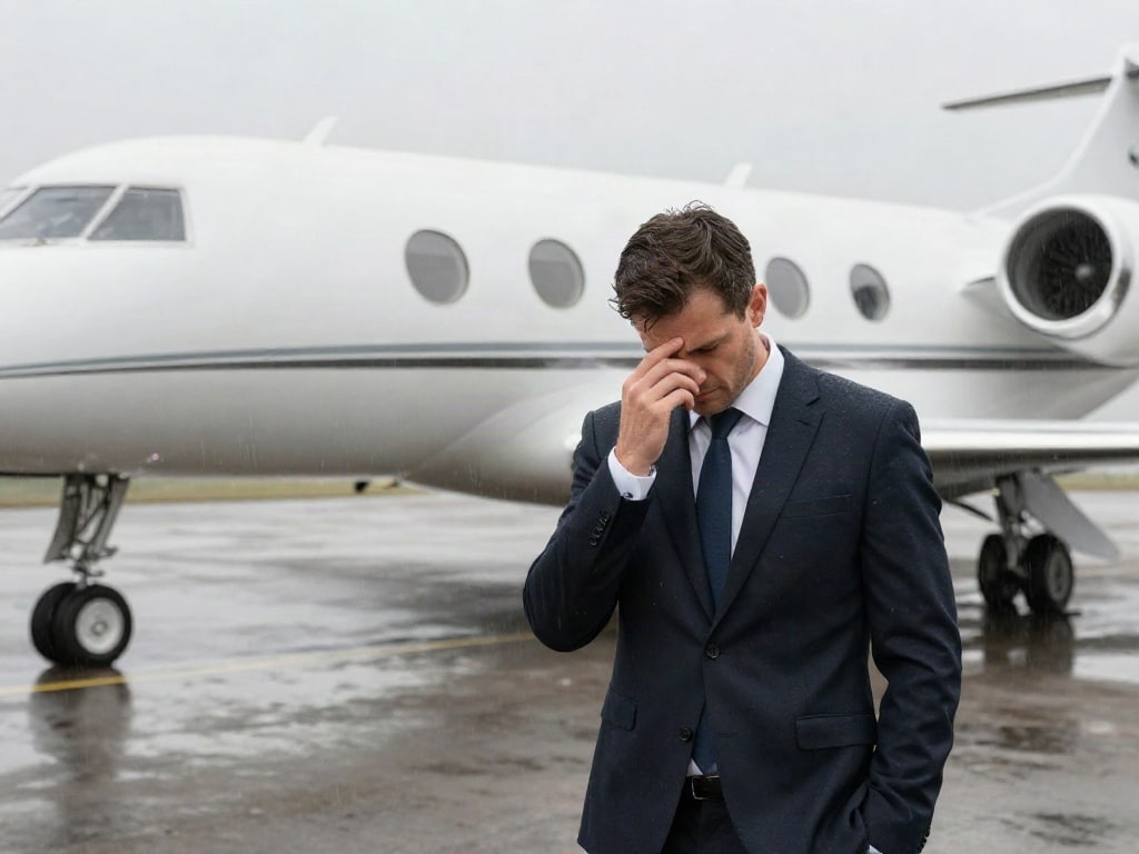 Privatjet verspätet annulliert Rechte