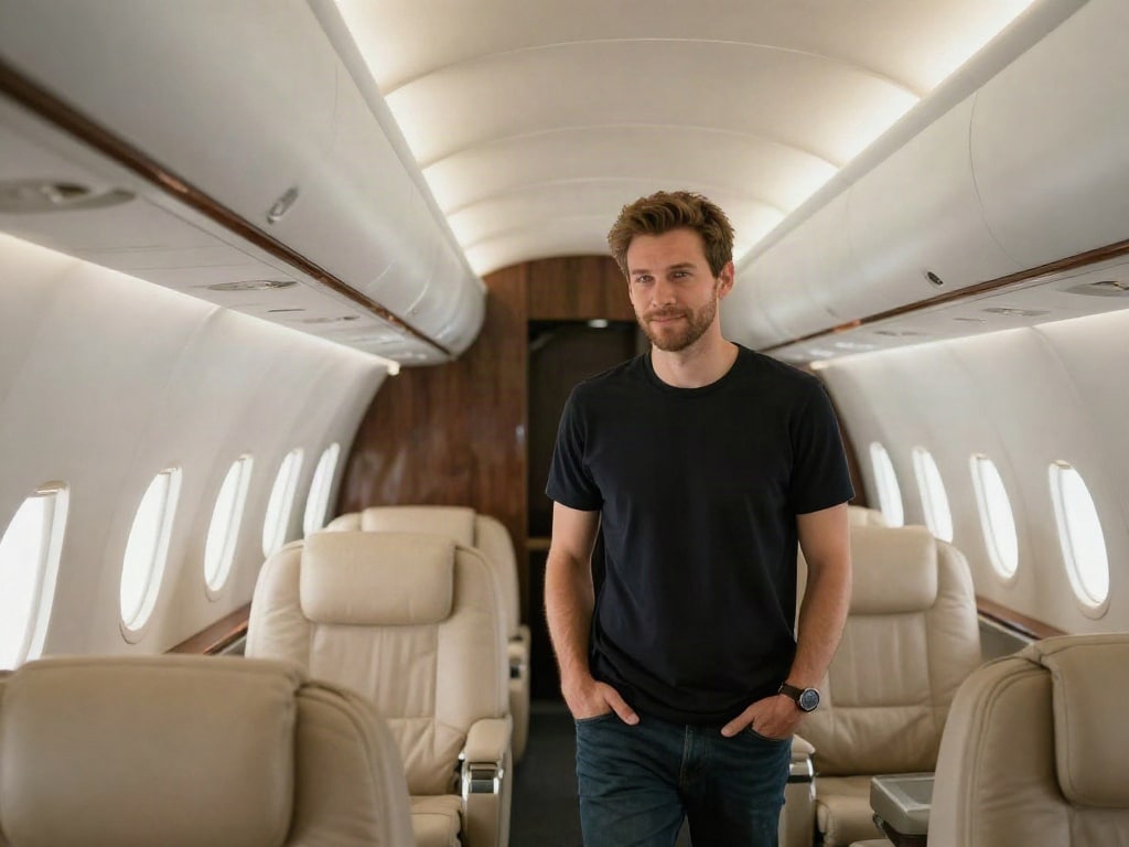 Privatjet Stehhöhe