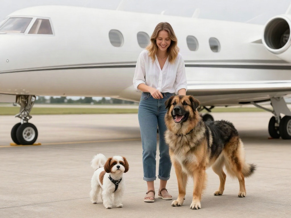 Haustiere im Privatjet