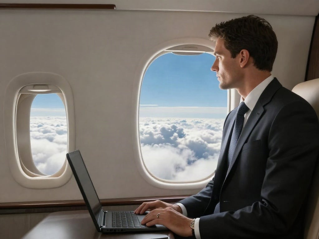 Privatjet höher als Verkehrsflugzeug