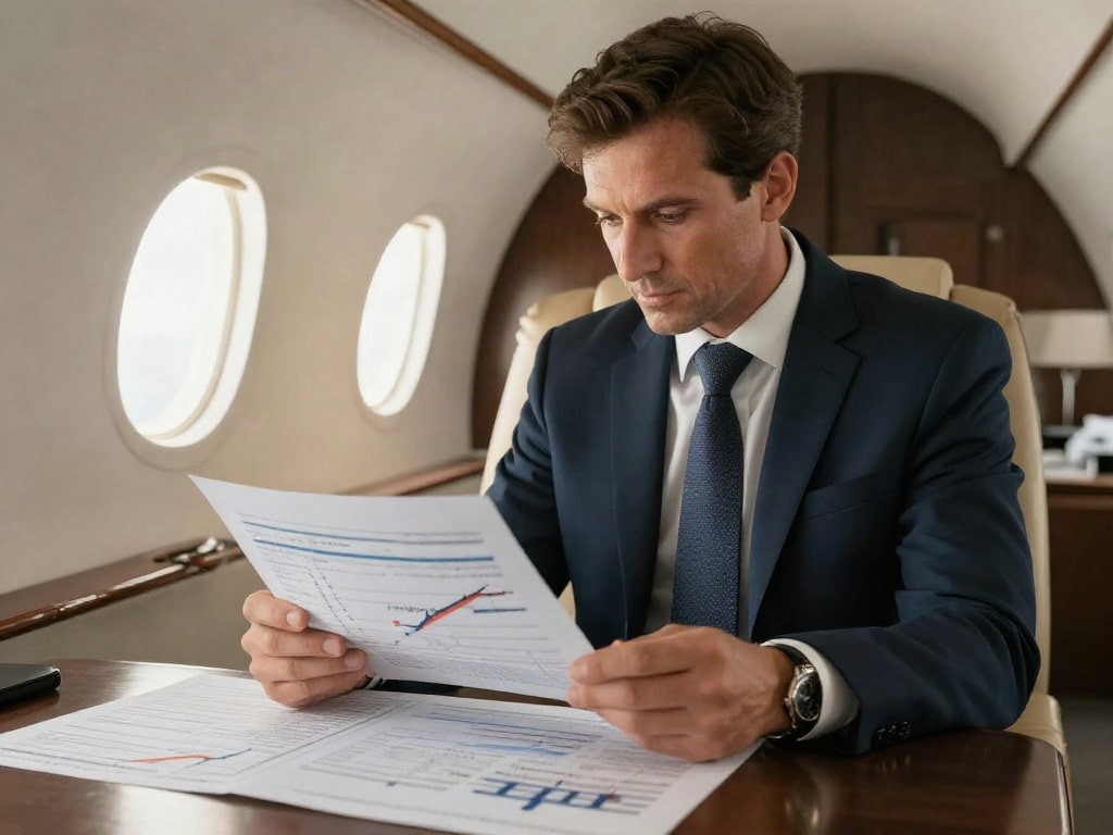 Privatjet tatsächliche Reichweite