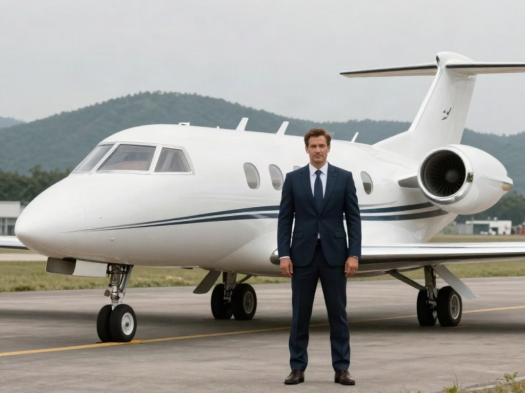 Businessjet kurze Startbahn