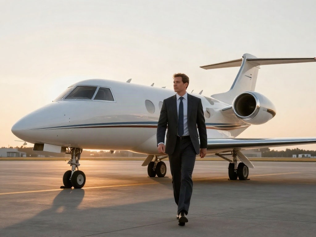 Learjet innereuropäische Flüge