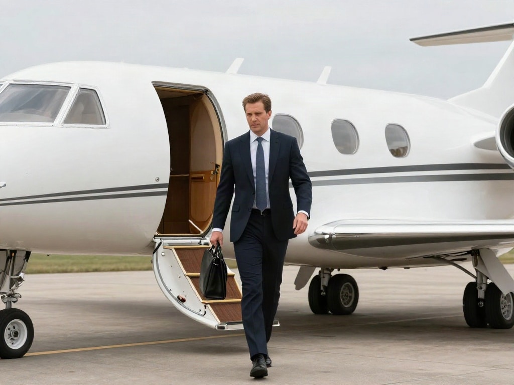 Prominente Learjet