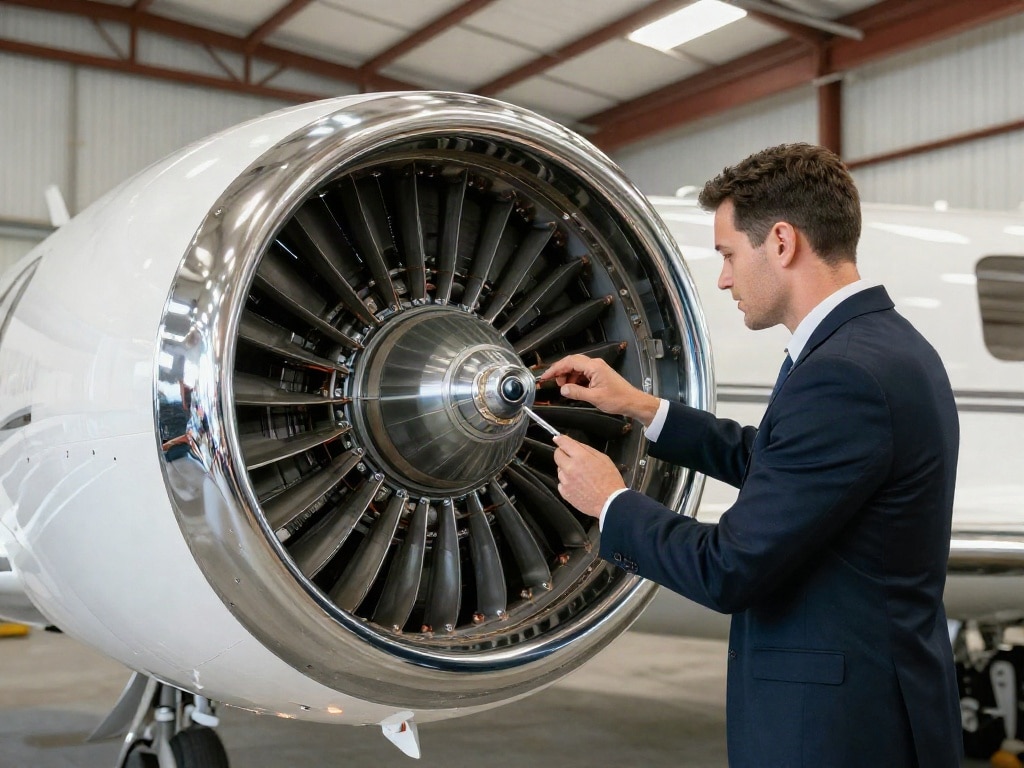 Alter gebrauchter Privatjet