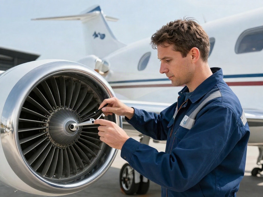 Businessjet Wartungsdauer